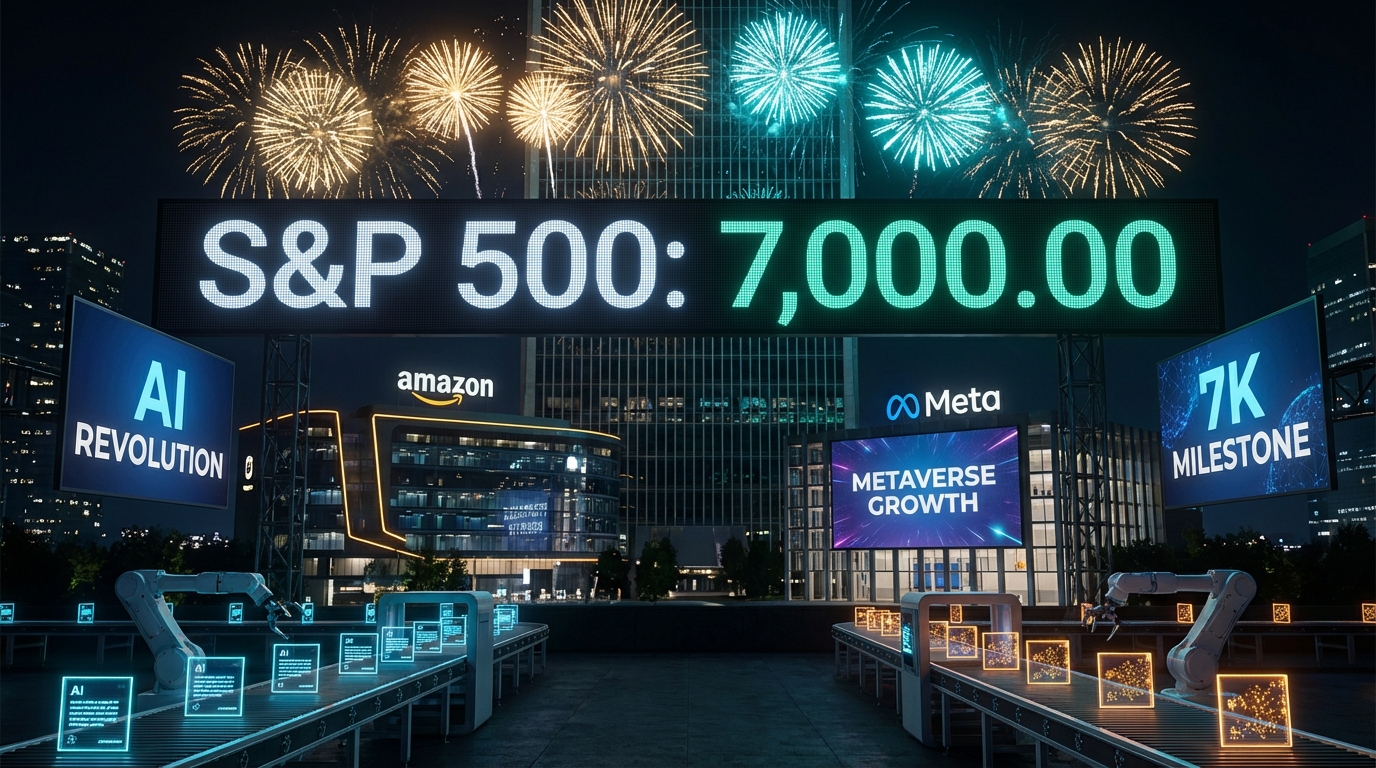 Amazon Cuts 16K Jobs, Microsoft Reports Record AI Spend, S&P 500 Hits 7,000