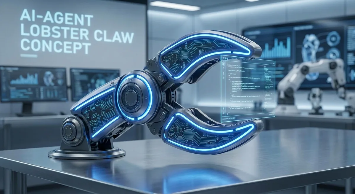 Futuristic OpenClaw agent infrastructure with cloud workers and connected devices