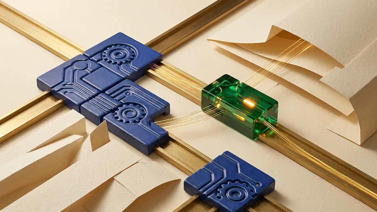 OpenClaw plugin updates and NVIDIA agent execution layer represented as a tactile modular routing system