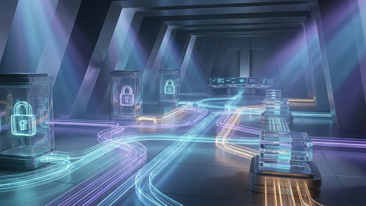 Abstract secure OpenClaw operations center with protected secret routes and database recovery layers